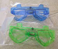 LED Light Up Dreidel Glasses (Blue)