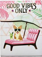 Molly & Rex Gold Foil Gem Embellished Mini Pocket Notepad ~ Good Vibes Gorgy 61545