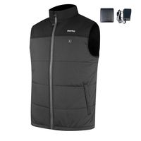 Smarkey Cordless Heated Jacket Vest Electric Heating Men's Thermal Clothing with 1pcs 5200mah Battery and Charger (XXL)