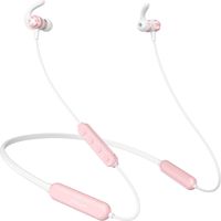 Wireless Headphones Bluetooth 5.0 Magnetic Earphone Sport in-Ear HD Stereo Sweatproof Headphones with Mic for Running Gym, IPX6, 400mAH Battery - Pink