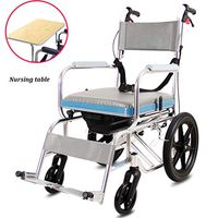 Multifunctional wheelchair safety portable trolley for the elderly Disabled care wheelchair foldable trolley suitable for disabled and walking people sitting 55cm wide and bear 200kg lightweight prope