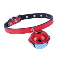 Adjustable Pets Collar with Small Bell, [1 Pack] Dog Cat Puppy Collar Pets Necklace Decoration Ornaments Accessories (Red)