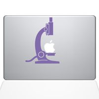 The Decal Guru 1650-MAC-13X-LAV Science Microscope Decal Vinyl Sticker, Lavender, 13" MacBook Pro (2016 & Newer)