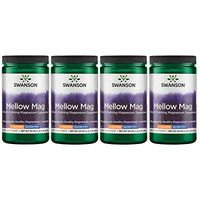 Swanson Mellow Magnesium Drink Combat Stress Support Mood Bone Muscle Nervous System Health Supplement Vegan Non-GMO Sugar Free Magnesium Carbonate 330 mg Powder Orange