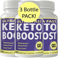 Ultra Fast Keto Boost Weight Loss Pills with Advanced Natural Ketogenic BHB Burn Fat Supplement Formula 800MG Capsules (3 Bottles)