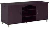 Broadway Black Large Flat Screen Plasma or LCD TV Stand Media Storage Cabinet Entertainment Center with Doors