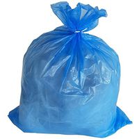 PlasticMill 65 Gallon Garbage Bags: Blue, 1.5 Mil, 50X48, 100 Bags.