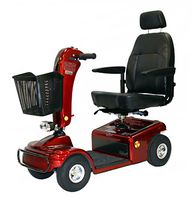 Shoprider - Sunrunner 4 - Mid-Size Scooter - 4-Wheel - Burgundy