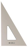Alvin, SK360-8, 8" Smoke-Tint Triangle Ruler, Math Geometry Tool - 30/60 Degrees
