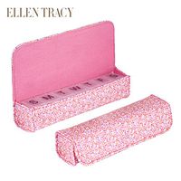 Ellen Tracy Small Weekly Pill Case - Vitamins, Pill Organizer for Traveling - 7 Compartment (Pink Multi)