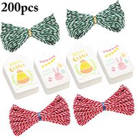 Coxeer Easter Gift Tags, Happy Easter Tags Rabbit Chick Decorative Hanging Tag Marking Tag