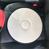 Car Seat Rotating Cushion, Mexidi Non-Slip Revolving Cushion Swivel Sponge Foam Mobility Aid Chair Seat Cushion (Beige)