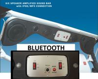 New Model Bluetooth Jeep Wrangler Cj Tj Yj Soundbar Will work with Ipad / Mini/ Ipod/Iphone/Samsung Galaxy/S2 /S3 /S4 Note / II / III HTC 1 Smart Phones or Mp3 players and built in amplifier with LED Lights and 6 speakers.