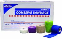 Dukal Cohesive Bandage, 3", Non-Sterile, Latex, Blue, 24rl/bx 24 pcs sku# 1303709MA