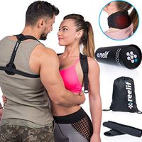 Posture Corrector for Women & Men - Neck Brace - Discreet Slim Under Clothes Back Brace for Upper Back Pain - Shoulder Straightener, Thoracic & Lumbar Support, 2 Wellness eBooks