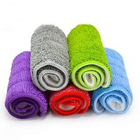 Huiaway Mop Pads Wet Dry Microfiber Mop Cleaning Pad Mop Refills Replacement Heads for Most Spray Mops and Reveal Mops Five color Pack of 5 (16.5 x 5.5 inch)