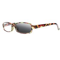 Retro Vintage Big Flower Transition Photochromic Reading Glasses UV400 Sunglasses Readers (Brown, 1.5)