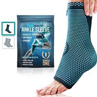 Keenhealth Ankle Compression Sleeve (1 Piece) - Ankle Support for Men and Women - Recovery from Achilles Tendonitis, Sprains and Arthritis - Achilles Tendon Support for Tennis, Running and Volleyball