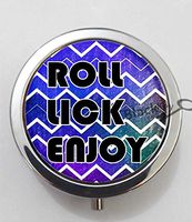 BlackKey Roll Lick Enjoy 3-Compartment Decorative Pocket Gift Box Case Organizer for Pill, Color 1 -1147