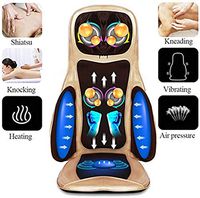 Massager for Back and Neck, Shiatsu Massage Chair Seat Cushion with Heat Function, 6 Massage Styles Deep Kneading Massager with Vibrations for Home Office Car