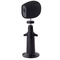 EEEKit Security Outdoor/Indoor Metal Wall Mount+Silicone Skins Protective Cover Case, 360 Degree Adjustable Ceiling Mount for Arlo Pro/Arlo Pro 2 Home Camera (1-Set Black)