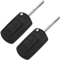 Scitoo Keyless Entry Kit, 2 PCS Remote Key Fob Keyless Flip Entry 3 Buttons Replacement fit Land Rover LR Range Rover Sport 433MHz