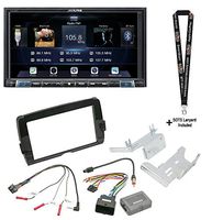 Alpine iLX-207 Multimedia Receiver + '14-Up Harley Davidson 2Din Install Kit