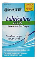 MAJOR LUBRICATING Plus Dry Eye Drops CARBOXYMETHYLCELLULOSE Sodium-1% Clear 30X0.4 ML UPC 309046329466