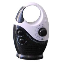 Waterproof Shower Radio,Splash Proof Am/Fm Radio With Top Handle Built-In Speaker & Adjustable Volume for Bathroom Outdoor Listen To Weather Stations Use