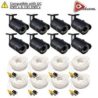 Q-See 1080p HD Bullet Security Camera 8-Pack: 2MP, 3.6mm Lens, 24 IR LEDs up to 80ft, 2D-DNR, BLC, AGC, IP66 - QCA8050B