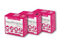 Panty Fresh On-The-Go 4in1 Women's Emergency Kit, Travel Kit- Pocket Size Includes Seamless Underwear, Pantyliner, Fresh Wipe & Wash Bag Ultimate Survival Kit, Feminine Hygiene Sachet First Period Kit