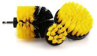 Electric Drill Brush, URBEST 3PCS Medium Stiff Brush with Drill Attachment Nylon Quick Change Power Scrubber Brush for Car Tires, Carpet, Kitchen, Bathroom and Showers Cleaning