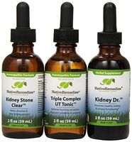 Native Remedies Kidney Stone Clear, Kidney Dr and Triple Complex UT-Tonic Combo Pack 2 fl oz