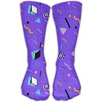 Purple Funny Casual Socks Outdoor Sports Athletic Stockings