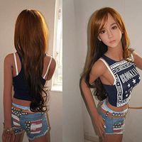 SwetDada 157cm/29kg Dall Séx Dõlls Sexy Dolly for Men Real Life Female Women Torso Size Body with Head and Pretty Face Silicone TPE Cup Love-Doles Full Male Gift Toys(Lifelike Hair Realistic Size)