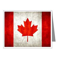 Note Card Canadian Canada Flag Grunge