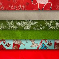 Vintage Kraft Tissue Paper (Christmas Reindeer-Mistletoe-SodaShoppe Prints) 102 Kraft Tissue Pack