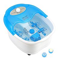 Heated Foot Spa Bath Massager with Pedicure Attachments, Vibration and Bubble Massage for Fatigue Relief FBM605