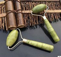 NAYWCXMY-LDL Natural Beauty Gua Sha Tools Agate Jade Roller Face Relaxation Tool Jade Roller Scraping Massager (Color : Ivory)
