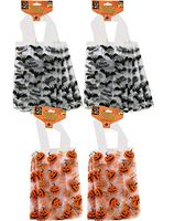 Halloween Frosted Treat Bags; Pumpkin & Bat Styles (24 Bags)
