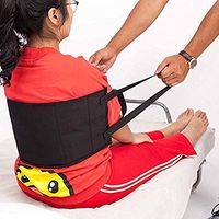 Fushida Patient Sling for Disabeld Elderly,Non-Slip Lifting Pad for Medical Assistance, Transfer Belt with Double Handles Provide Safe Transfers from Cars, Bed, Wheelchairs F251