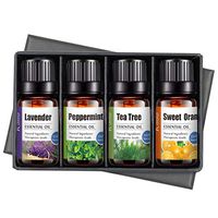 Essential Oil Sets, Set of 4 Massage Fragrance Oils for Women Body Care - Lavender,Tea Tree,Peppermint, Sweet Orange