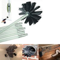 SAQIMA Dryer Duct Cleaning Kit Lint Remover Extends Up to 12 Feet Synthetic Brush Head Cleaning Brush Kit