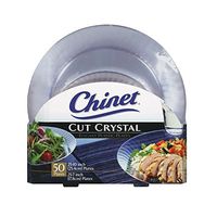 Chinet Cut Crystal Combo Plates (50 ct. - 25 dinner plates and 25 desert plates) by Chinet