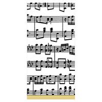 Caspari Musica Facial Tissue Hankies - Pack of 10