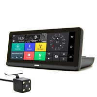 Bluavido 8" IPS Car DVR GPS 4G Android Navigation ADAS Full HD 1080P Dash Camera Dual Lens car Video Recorder Remote Live Monitor