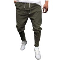 Men's Chino Jogger Pants Men's Cargo Pants Slim Fit Casual Jogger Pant Sweatpants Quick Dry Athletic Sweatpants Army Green