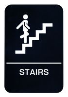 ADA Compliant Braille Stairs Sign