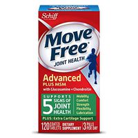 Move Free Advanced Glucosamine Chondroitin MSM and Hyaluronic Acid Joint Supplement, 120 ct (Pack of 9)