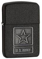 Zippo Army Lighters - Black Crackle